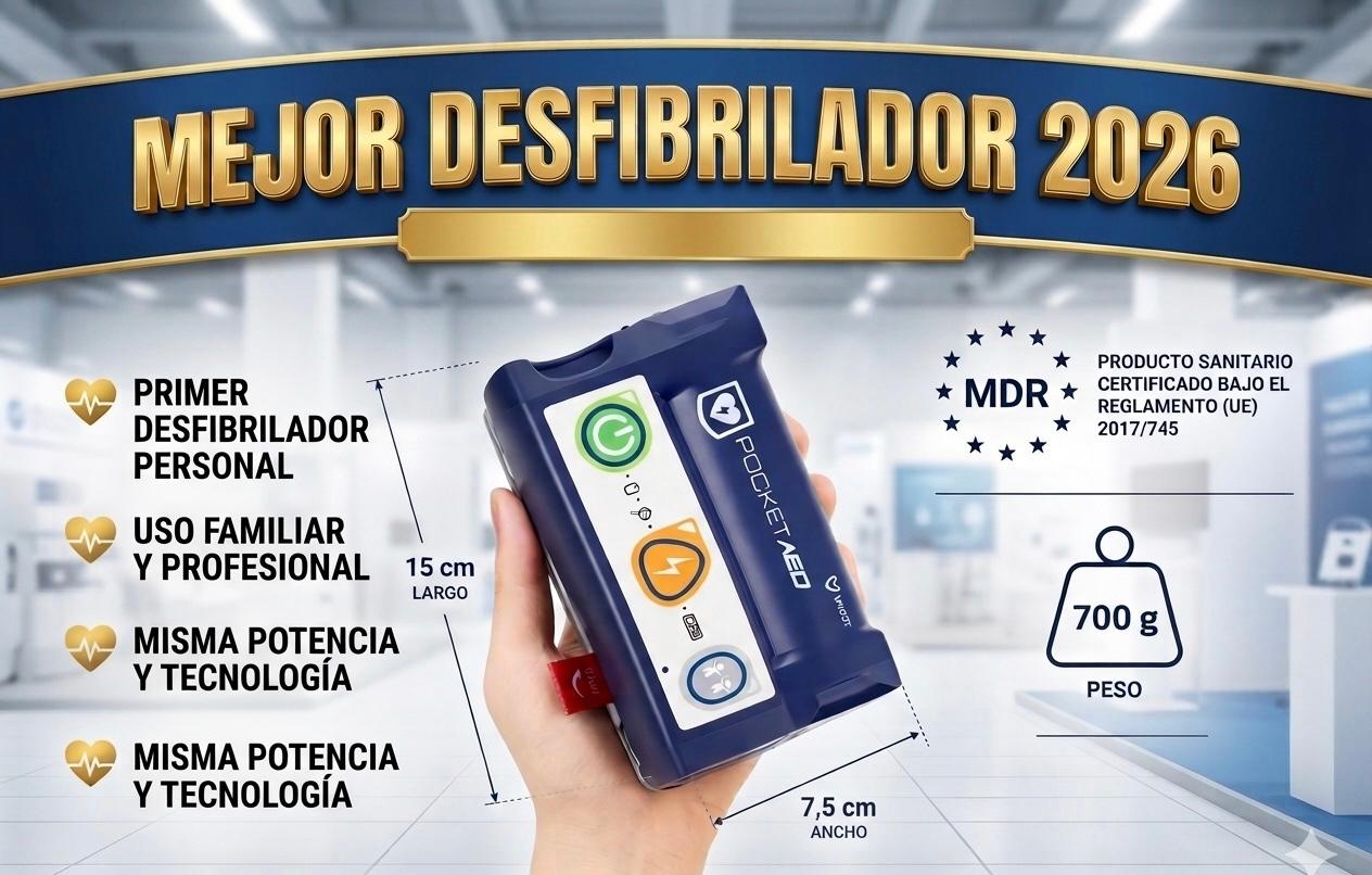 Mejor desfibrilador 2026: qué debes tener en cuenta antes de elegir