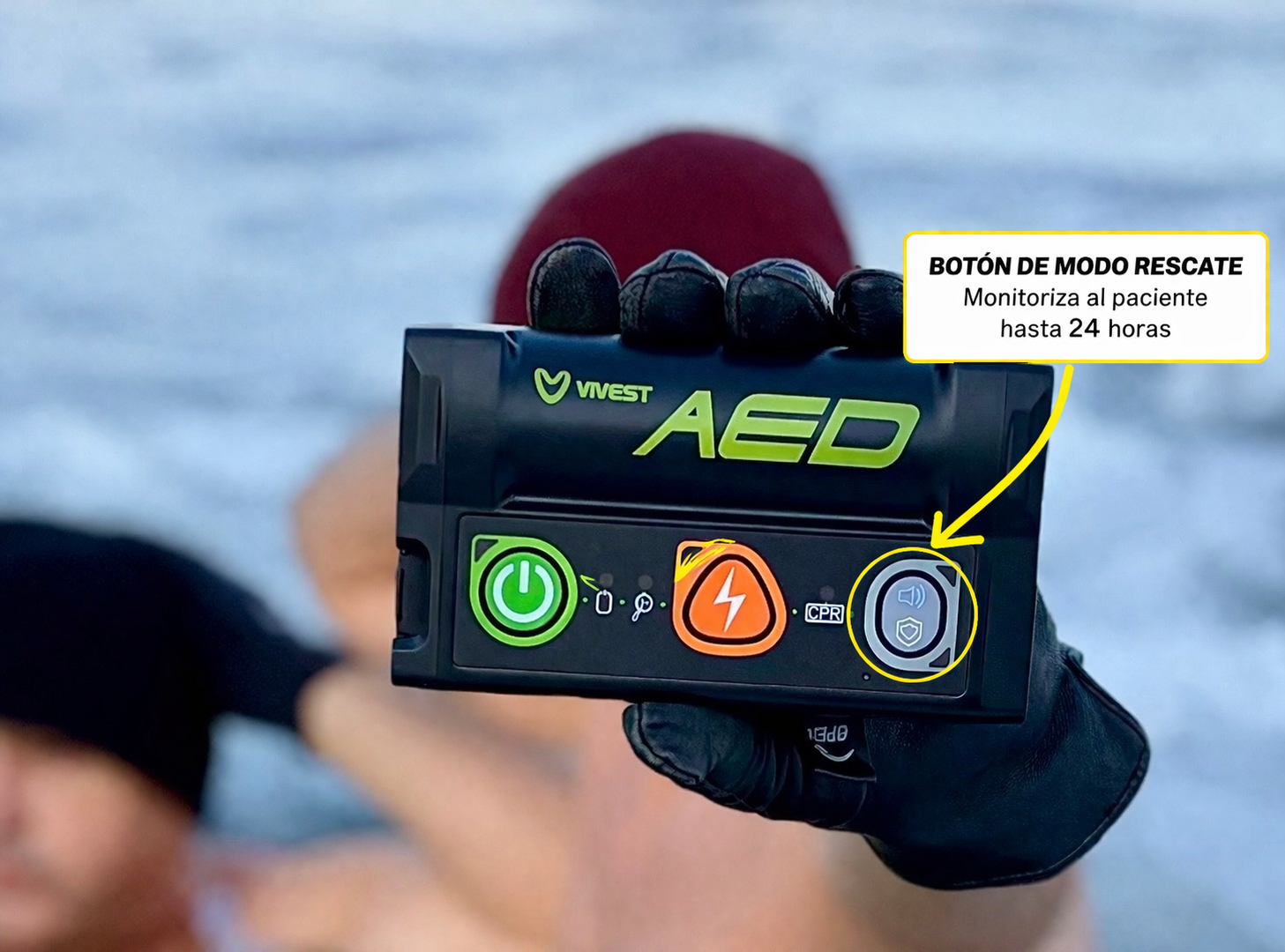 Desfibrilador de bolsillo con modo rescate: el  Vivest Pocket P1  que monitoriza al paciente hasta 24 horas